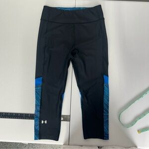 Under Armour Compression Leggings with Blue Pattern